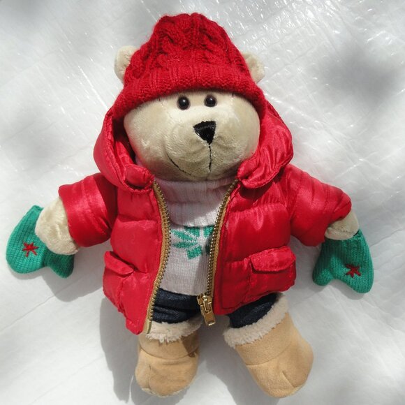 2 for $15 Starbucks Bearista Bear Green Mittens Cap 51st Edition 10" Plush 2006 - Picture 11 of 12